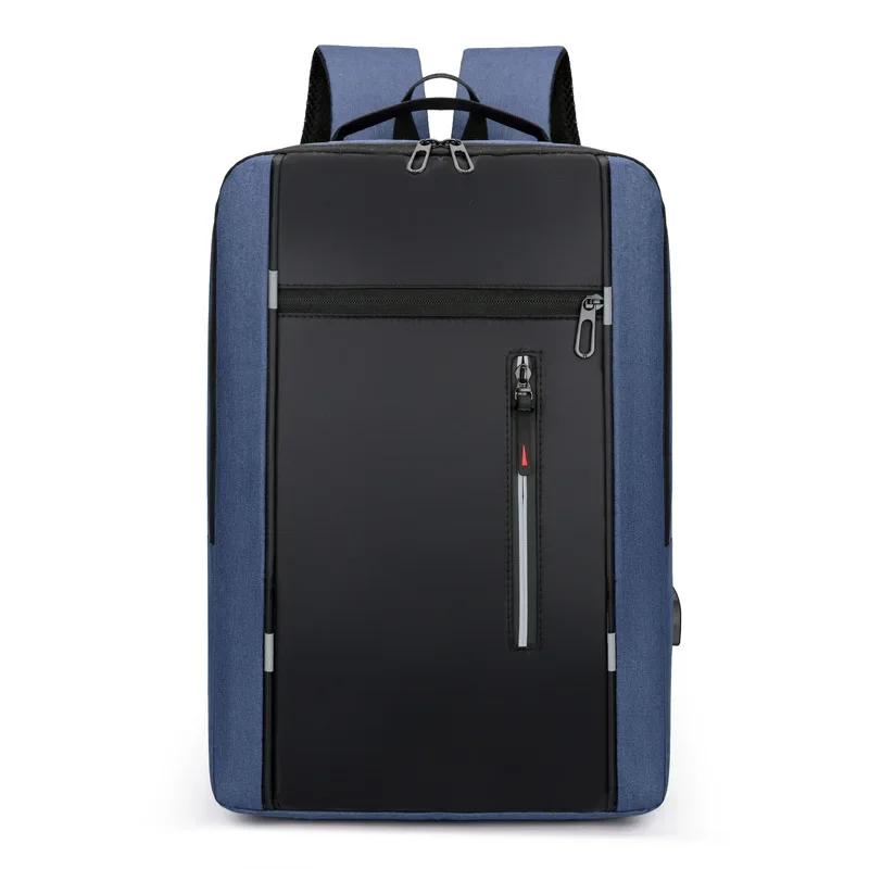 Business Casual Style Women Men Laptop Backpack Waterproof Oxford Cloth Laptop Bag  17 Inch Laptop Case