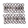50Pcs Fishing Swivels Knurling Connector Bearing Swivel Fishhooks Accessories