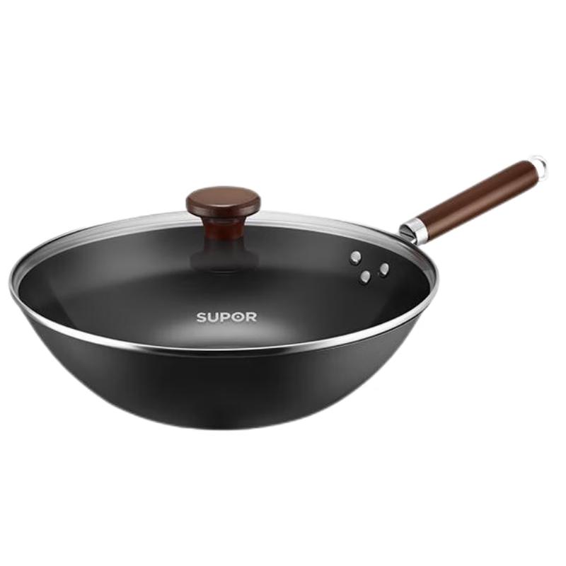 Supor 32cm Non-Coated Iron Wok