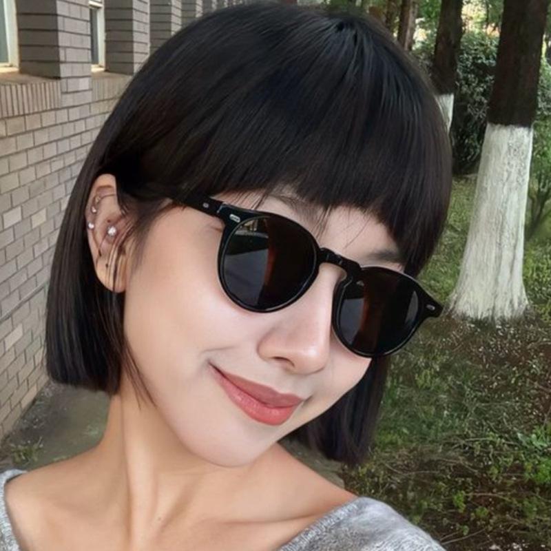 Round Small Frame Women Sunglasses Luxury Sunglasses Mantrends High-End Travel Eye Glasses For Sunshine Accessories Uv400