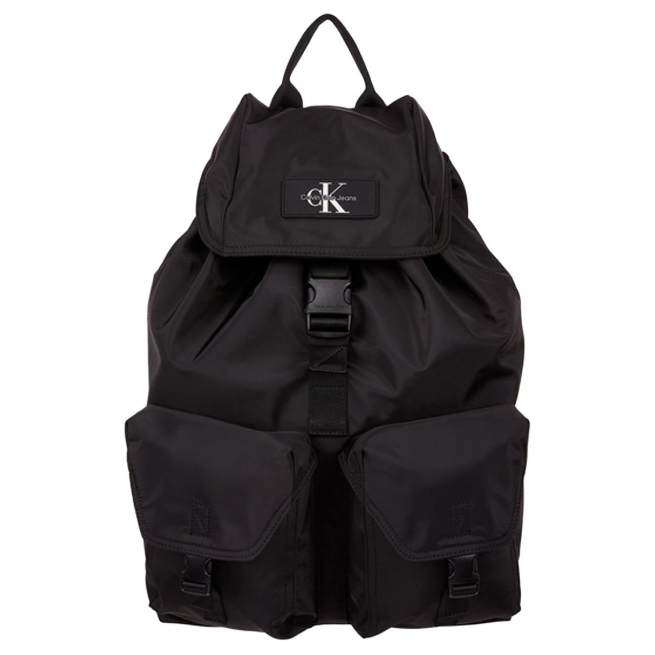 

Calvin Klein Logo Polyester Backpack Men backpack Black 4G3154G-UB1 Basic Set (Bag)