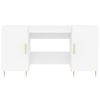 White Desk 140 X 50 X 75 Cm Particleboard