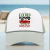 Christmas Sponge Mesh Cap with Hot Stamped Logo and Rope, Sunshade Trucker Cap with 25 Patterns