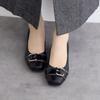 Himiko Square Toe Belt Design Pumps / 643306 Black 240