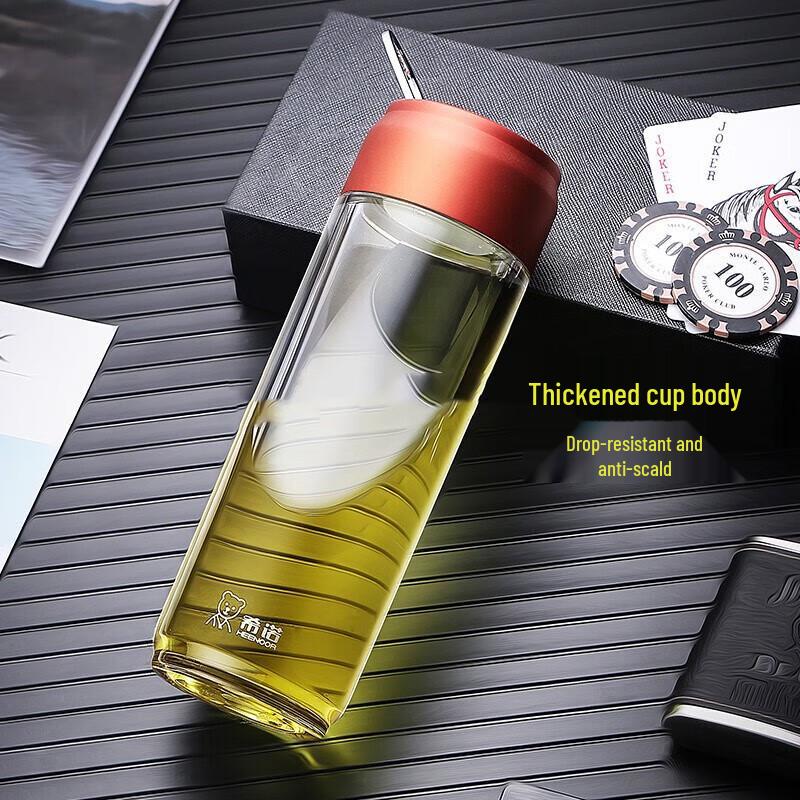 Heenoor Portable Insulated Plastic Tea Infuser Cup 390ML