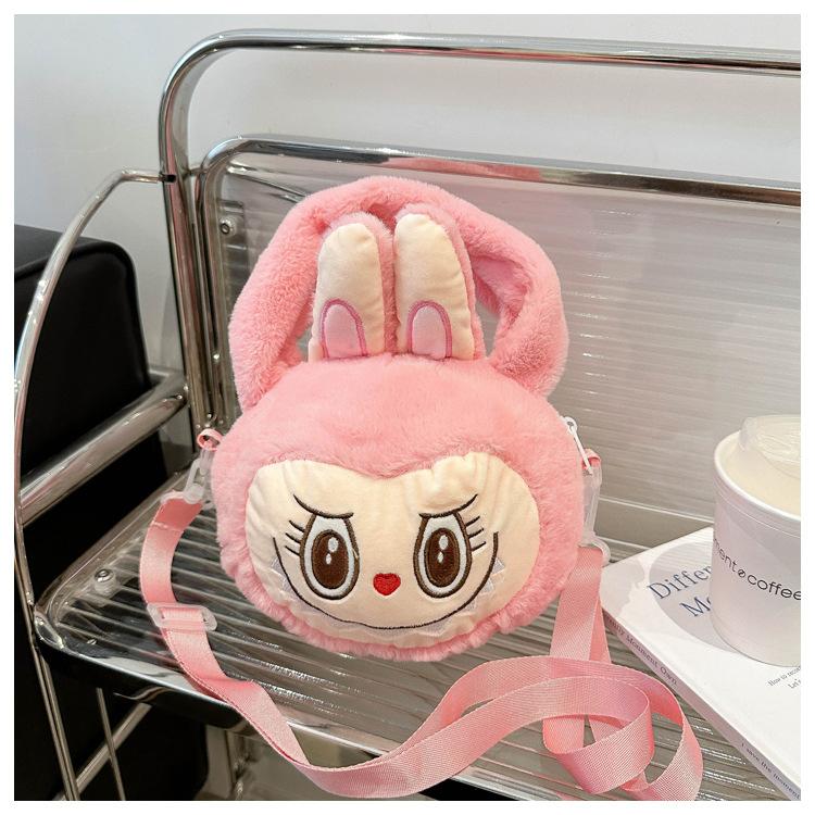 Elf Cartoon Peripheral Plush Toy Cute Labubu Shoulder Bag Girly Crossbody Storage Bag