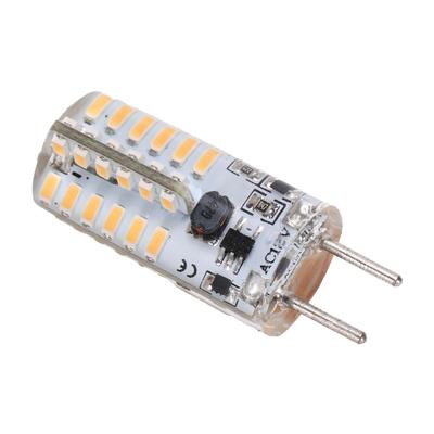 48LED Silicone Bulb 3W 300LM GY6.35 BiPin Bulb AC12V for Chandelier Ceiling Lamp(Warm White
