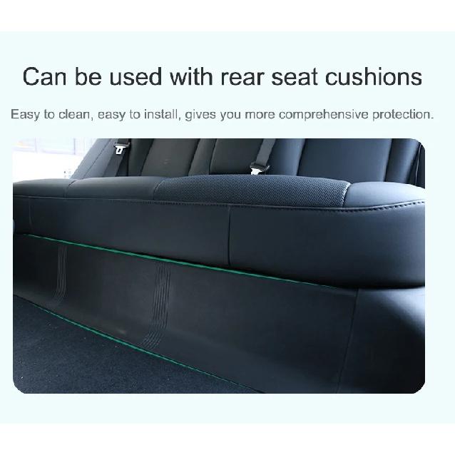 For Tesla Model 3 Highland Front Rear Door Sill Strip Guards Protective Mats Rear Underseat Cushion TPE Anti-dirty Pads