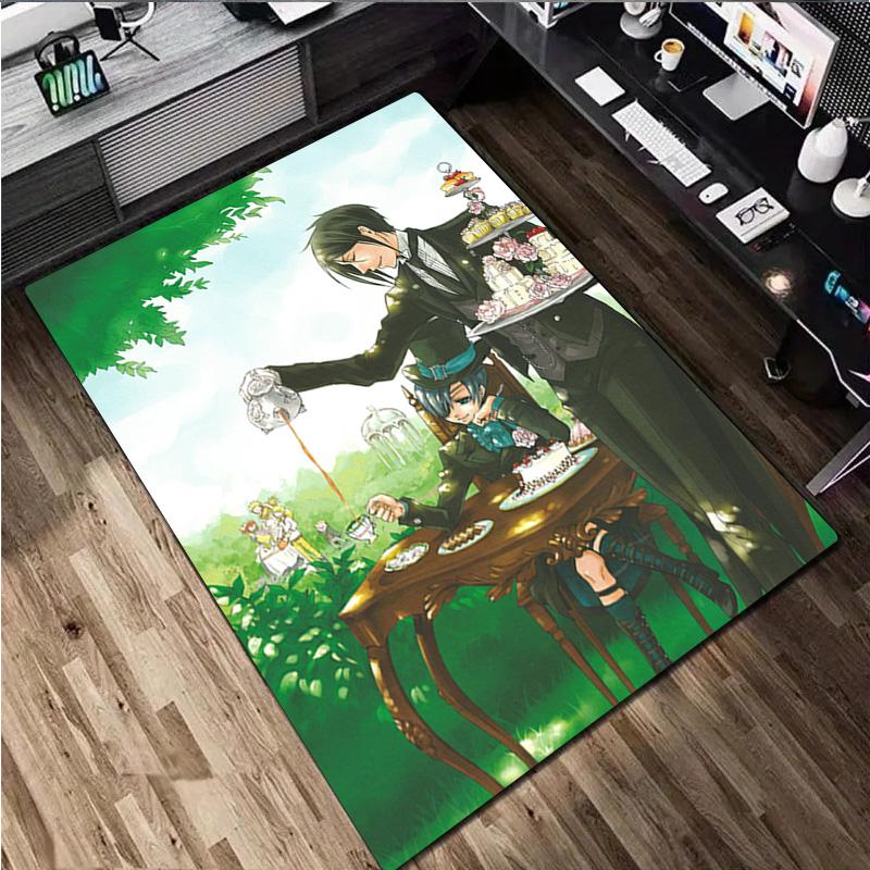 Black Butler Rug - Home carpet Office Decorative Carpet For Living Room Bedroom Door Mat Floor Rug Computer Chair Area Rug