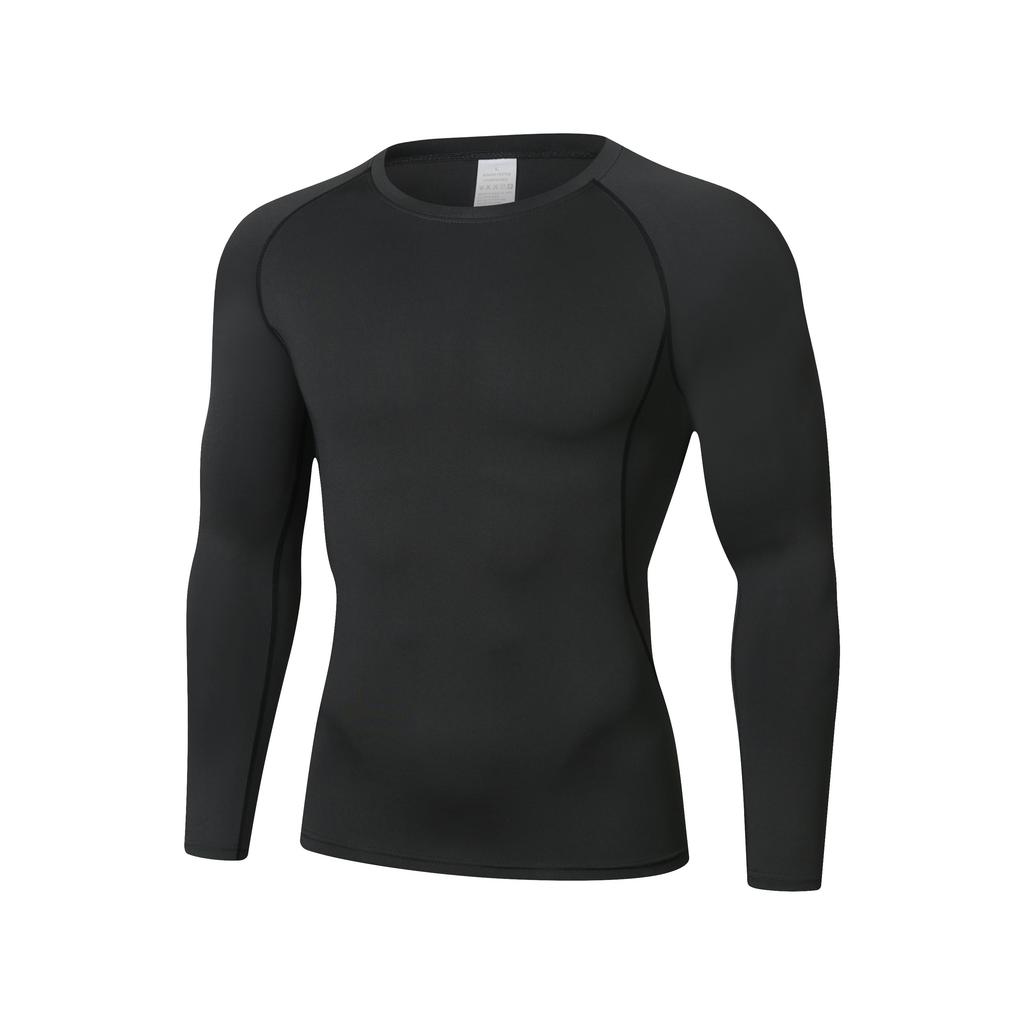 Men's T-shirt Men's Running Sports T-shirt Men's Fitness Top T-shirt Quick Drying Tight Training Gym Sports Running Shirt Jersey