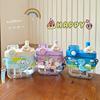 Dual Compartment Kids Water Bottle With Straw Silicone Sleeve - Cartoon Design 580ml BPA-Free PC Plastic