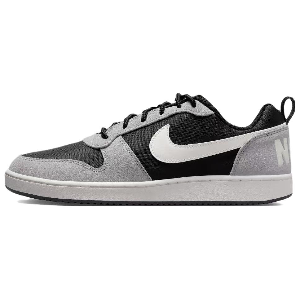 Nike Court Borough Cushioning Abrasion Resistant Balance Low top Skateboard Shoes Men's Black Gray 844881-005(Team225- )