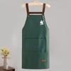 Waterproof and Oil-resistant Apron, Household Kitchen Work Clothes Apron