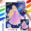 Princess Galaxy Painting by Numbers Hand Filled Drawing Art Kit Home Decor