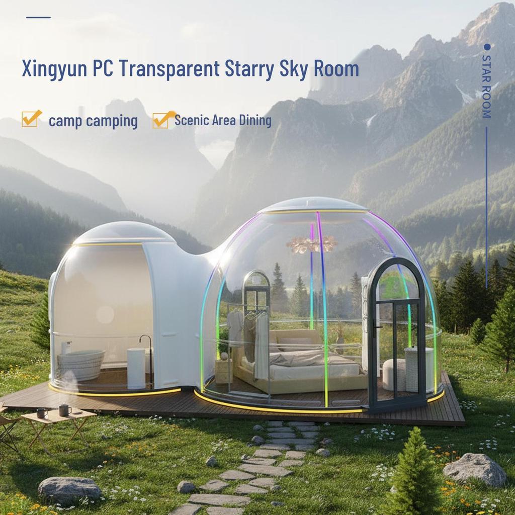 Starry Sky Sphere Tent: Mobile Outdoor Sunroom & Bubble House Restaurant
