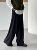 Modische plissierte Hose mit weitem Bein für Damen, hohe Taille, gerade, locker, Anzughose, weiblich, Frühling 2026