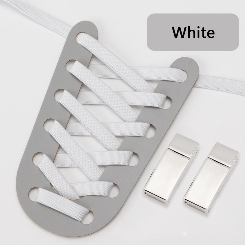 Nuevos Cordones Magnéticos para Zapatos sin Atar Cordones Elásticos Zapatillas 8MM Planos Cordones sin Atar Niños Adulto Correr Tenis Cordón