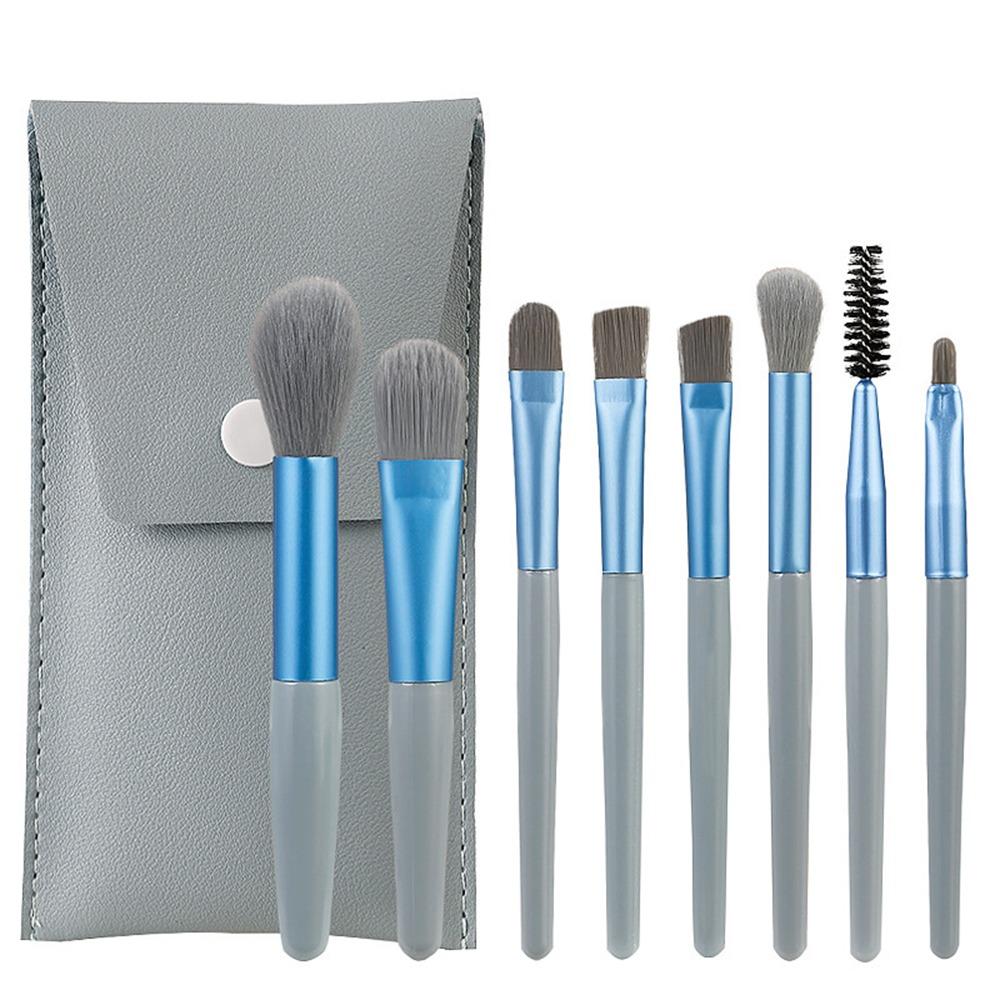 Set of 8 Soft Bristle Makeup Tools With Bag Foundation Brush Eyeshadow Brush Makeup Beginners