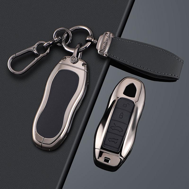 Compatible Key Case for Porsche Cayenne, Macan, Panamera, 911, 718, Taycan (2025 Models)