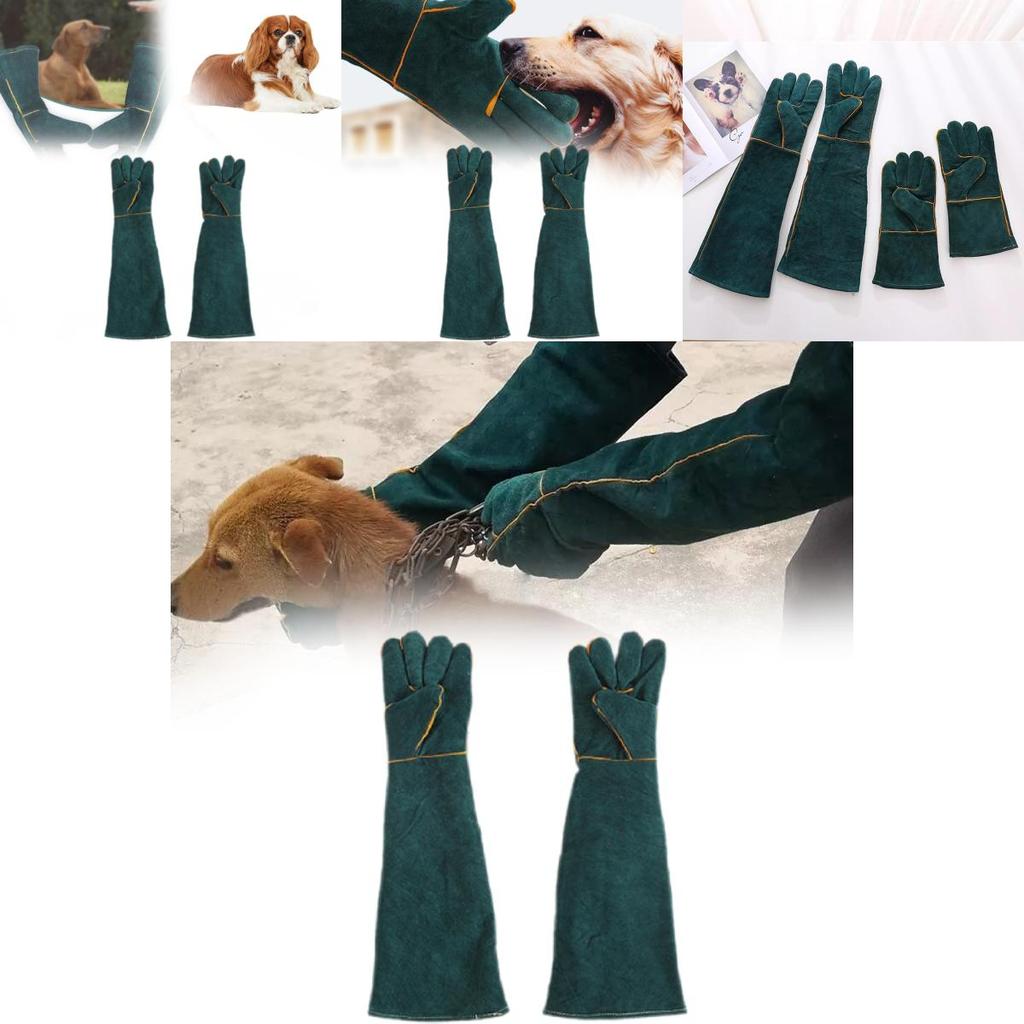 Premium Leder Schweißhandschuhe 60cm Verdickt Extra Lang Langlebig Schutz Arbeitshandschuhe