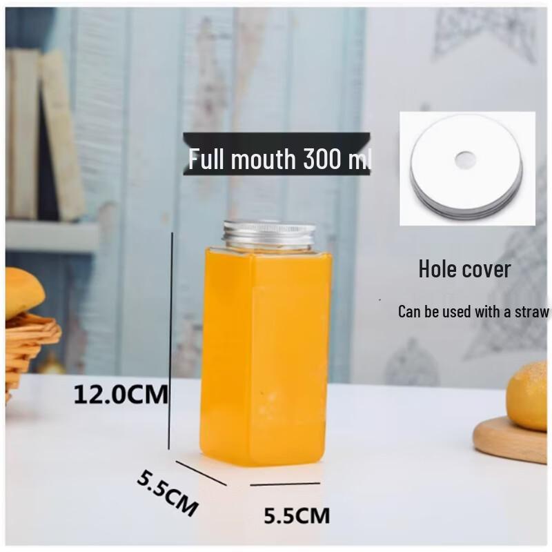 Disposable Plastic Rectangular Drink Bottles