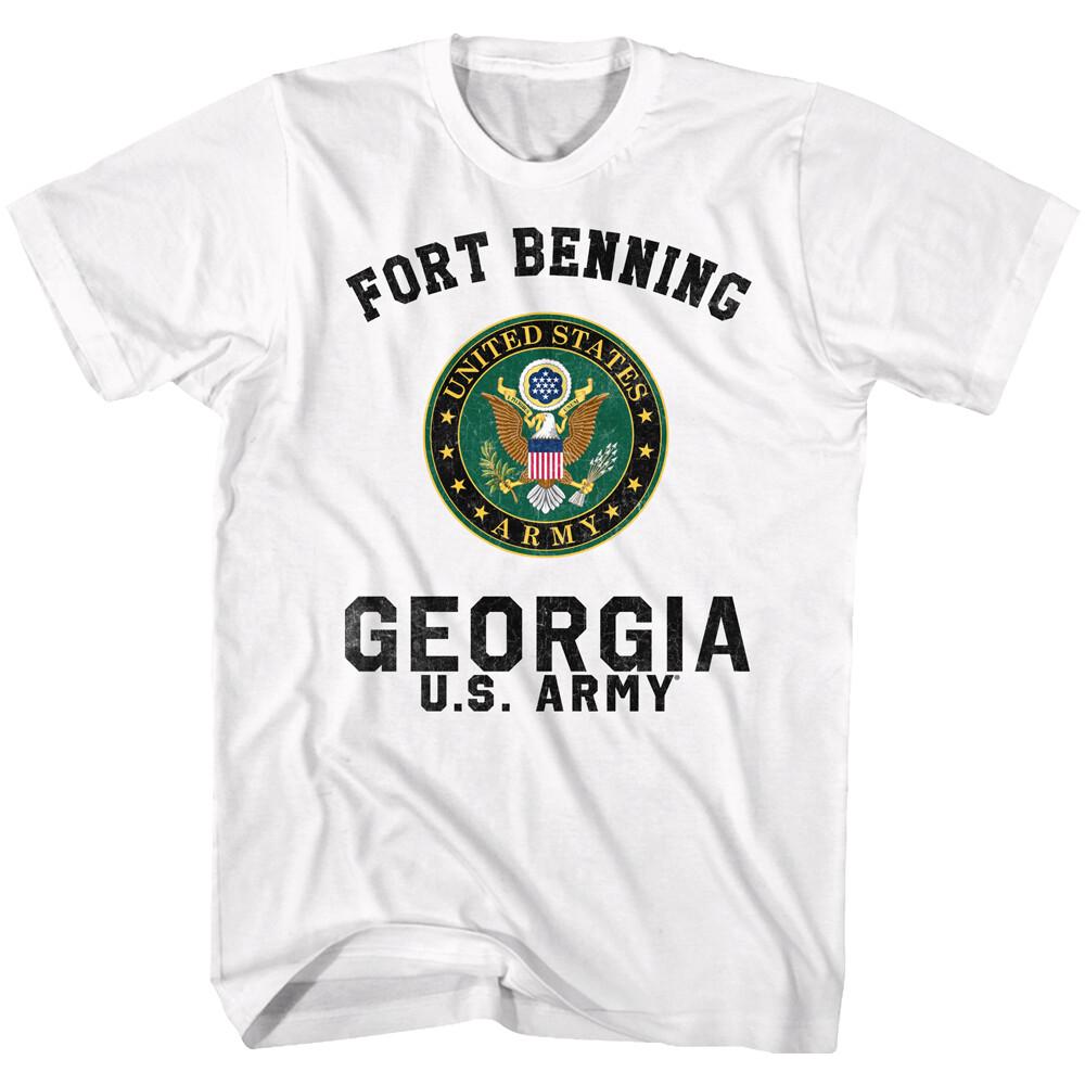 United States Armed Forces U.S. Army Fort Benning Georgia Men T Shirt XXL