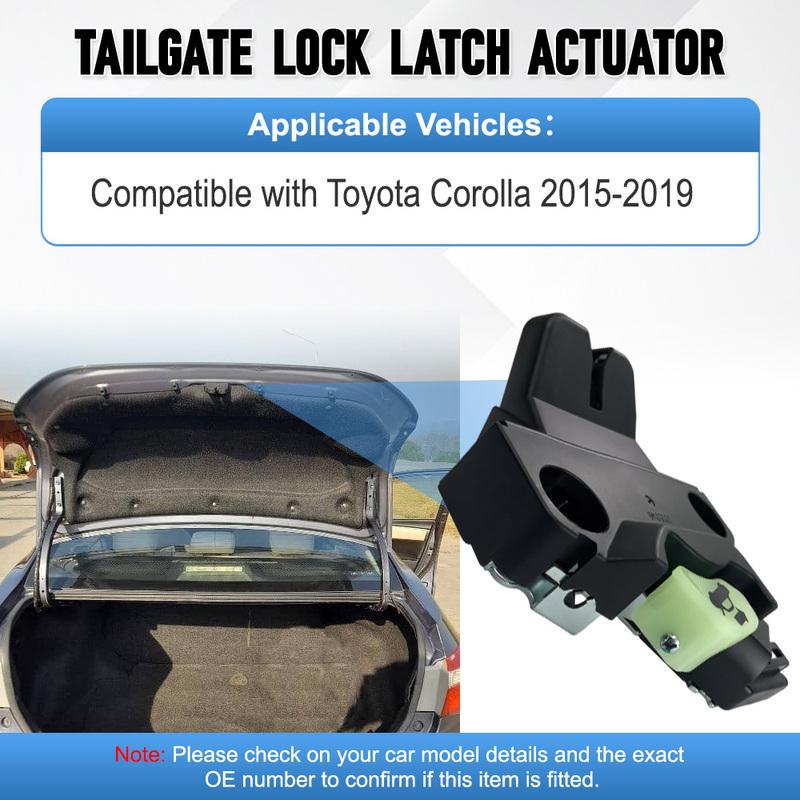 Car Tailgate Boot Trunk Door Lock Latch Actuator 3 P for Toyota Corolla 2015 2016 2017 2018  64610-02170 64610-02171