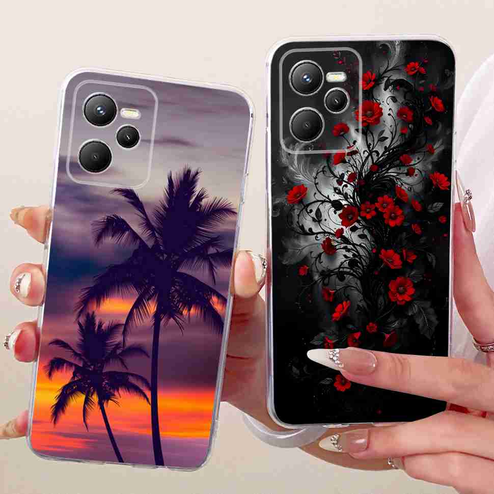 For Realme C 35 C35 Case 2022 Gold Dragon Cover Soft Silicone Fundas For Realme Narzo 50A Prime RealmeC35 Phone Case Bags