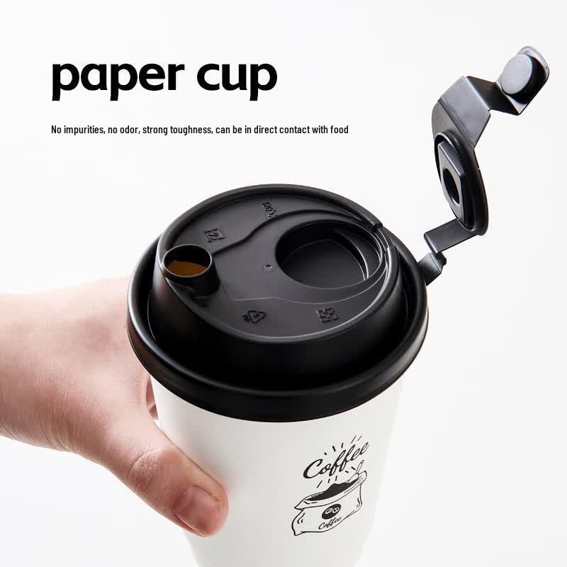 90mm Disposable White Frosted Leak-Proof Cup Lids