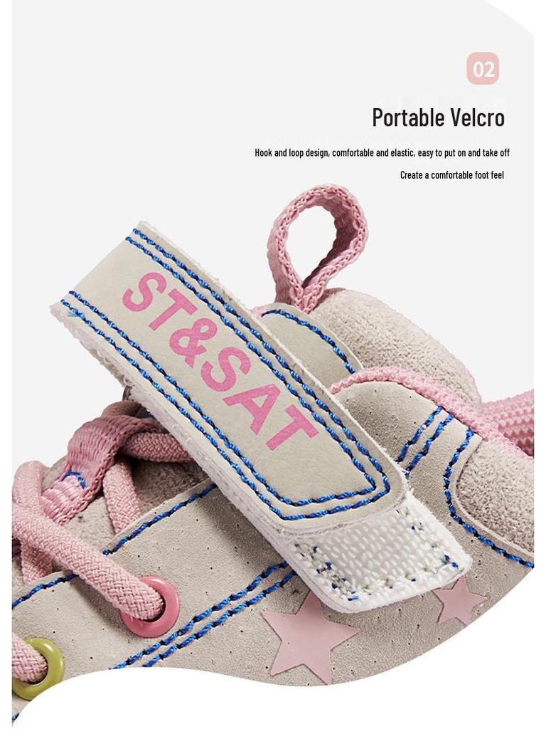 Girls' Non-Slip Running Sneakers for Big Kids - Spring/Autumn 2025 Collection, Wear-Resistant Soft Sole Hiking Shoes