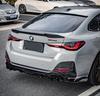BMW 4 Series (G22) Quad Exhaust Pipe Mod: Stainless Steel & Black Carbon Fiber Tailpipes