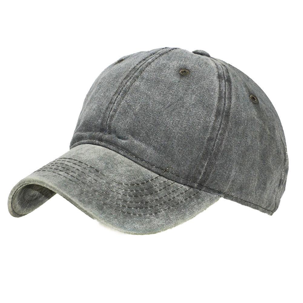 Unisex Vintage Washed Cotton Adjustable Sun Hat Baseball Cap