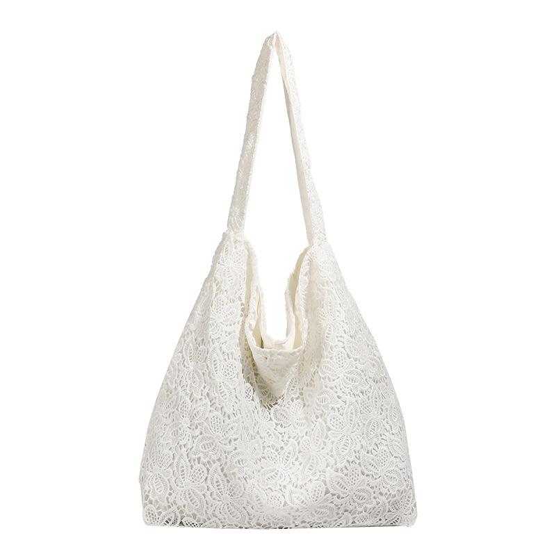 Pastoral Lace Shoulder Bag 2025 New Spring and Summer Gentle Large Capacity Xianmei Commuting Relaxation Underarm Women's Bag