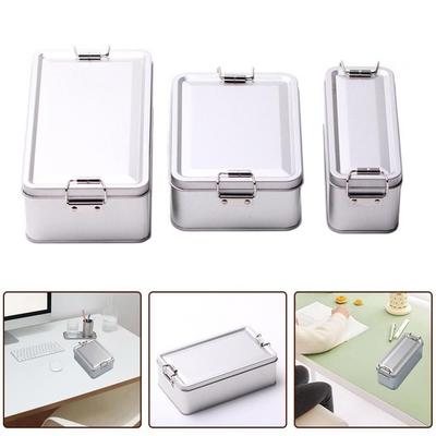 Metal Rectangular Iron Box with Lid Buckle Iron Box New Cake Packaging Box