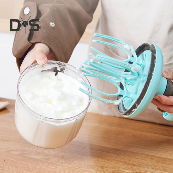 Batidor de huevos fácil de limpiar, sin esfuerzo, ahorra tiempo, prepara postres, batidor de huevos, suministros para el hogar