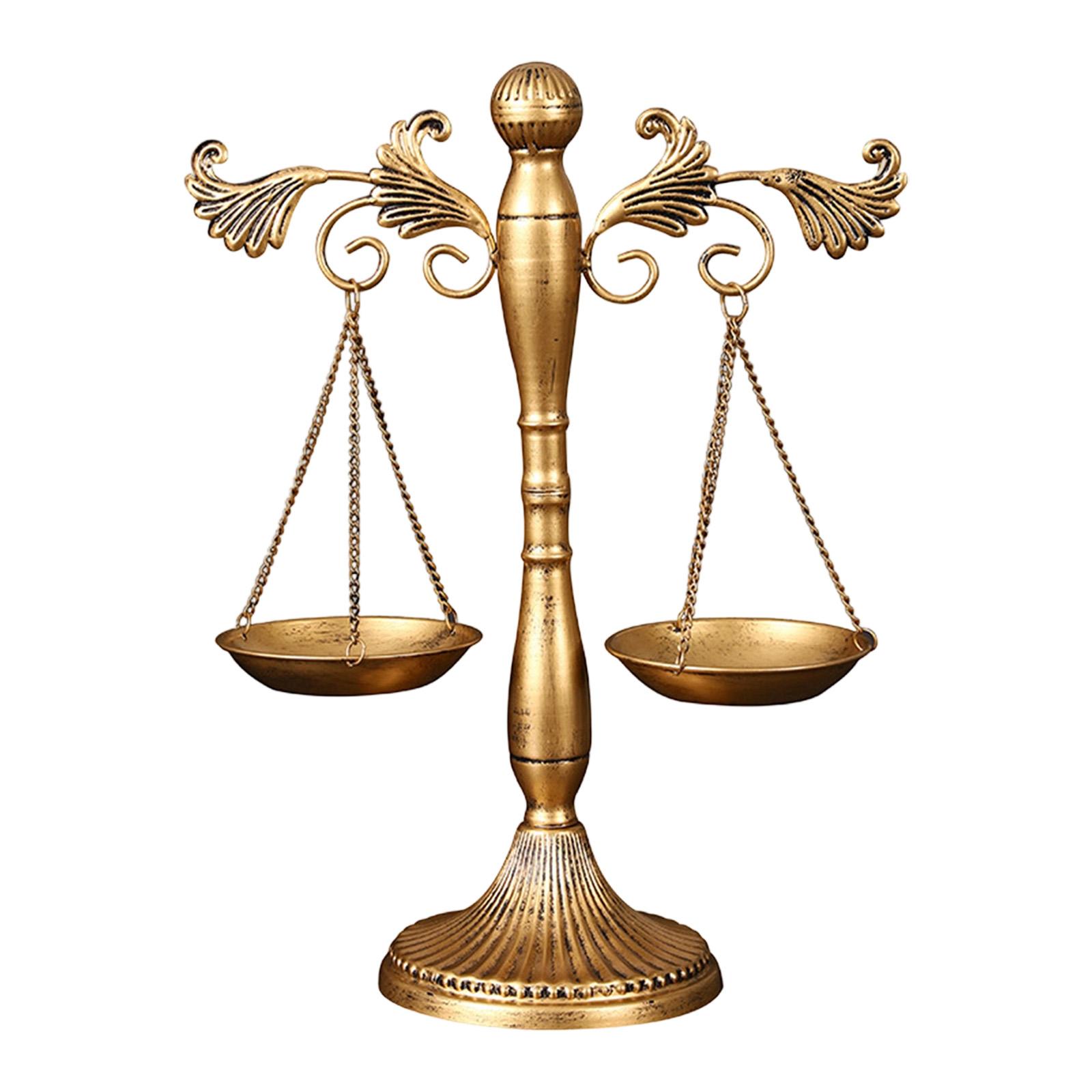 Balance Scale Jewelry Stand Decorative Iron