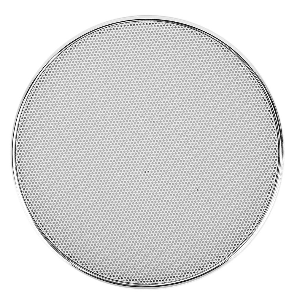 5in Plastic Frame White Mesh Car Audio Speaker Grill Guard Protector Cover(2pcs)