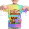 Summer Kids Grizzy And The Lemmings T-Shirts Children Cartoon 3D T Shirts Camiseta Boys Girls Teens Toddler T Shirts Tee Tops