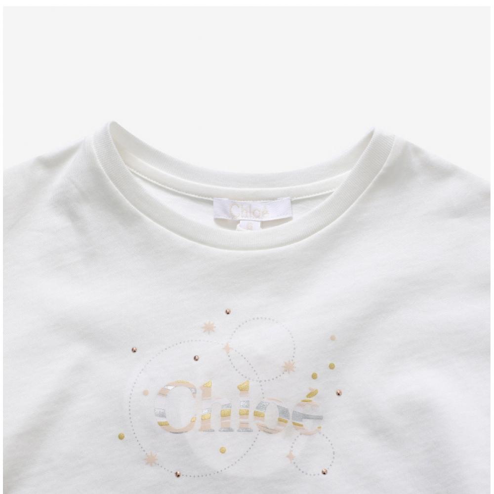 Chloe C20111 117 Crop Kids Short Sleeve Tee