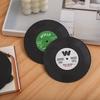 Vintage LP Record Coasters Cup Pads Non Slip Coffee Drink Mats ABS Material Cup Mats Suitable for Dining Table