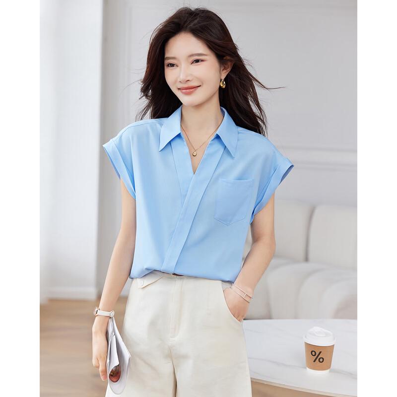 

Женская летняя повседневная рубашка TERRE BLEUE свободного кроя S