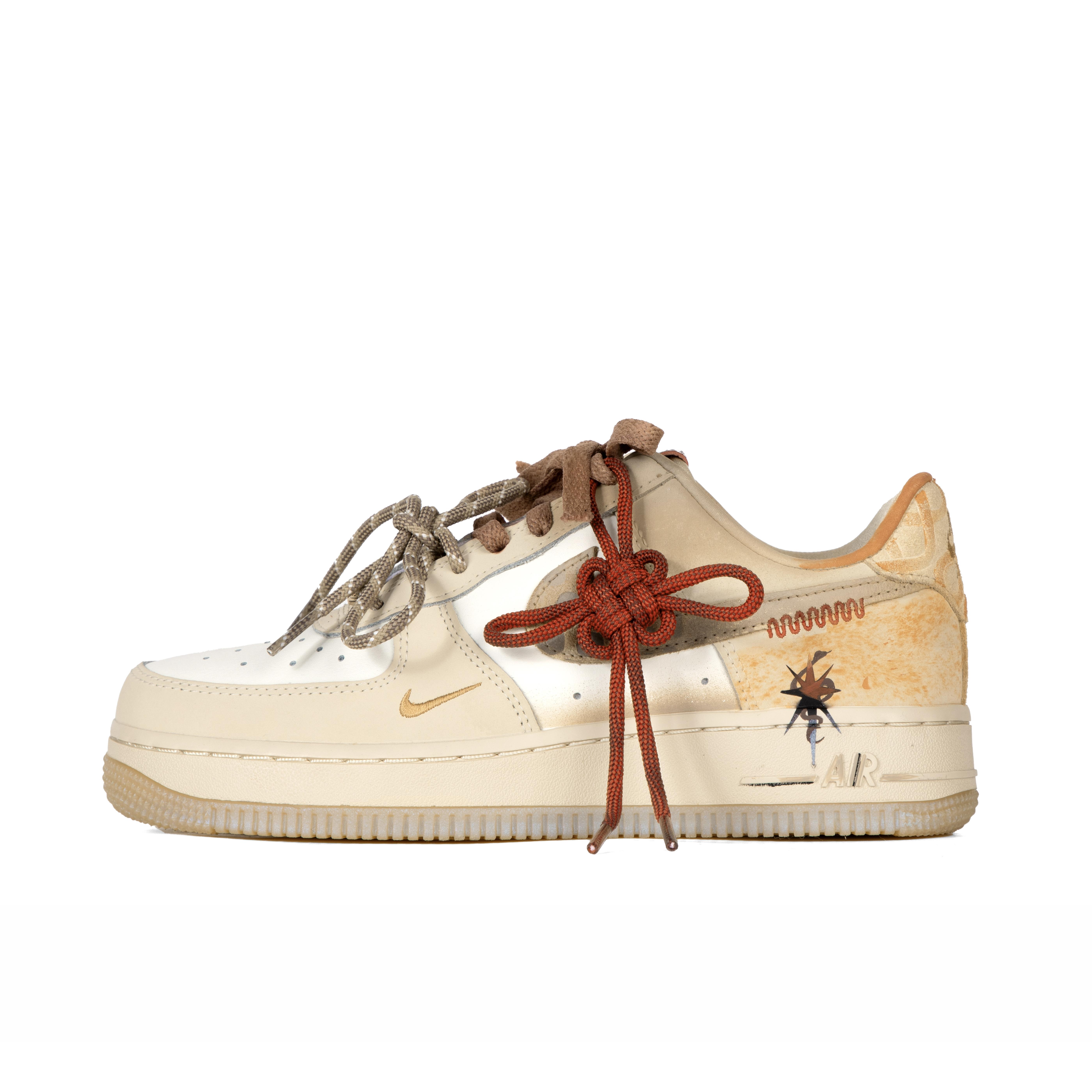 

Nike Air Force 1 Slip Resistant Abrasion Resistant Low top Skateboard Shoes Unisex Brown HV5990-172(Team186- ) 37.5