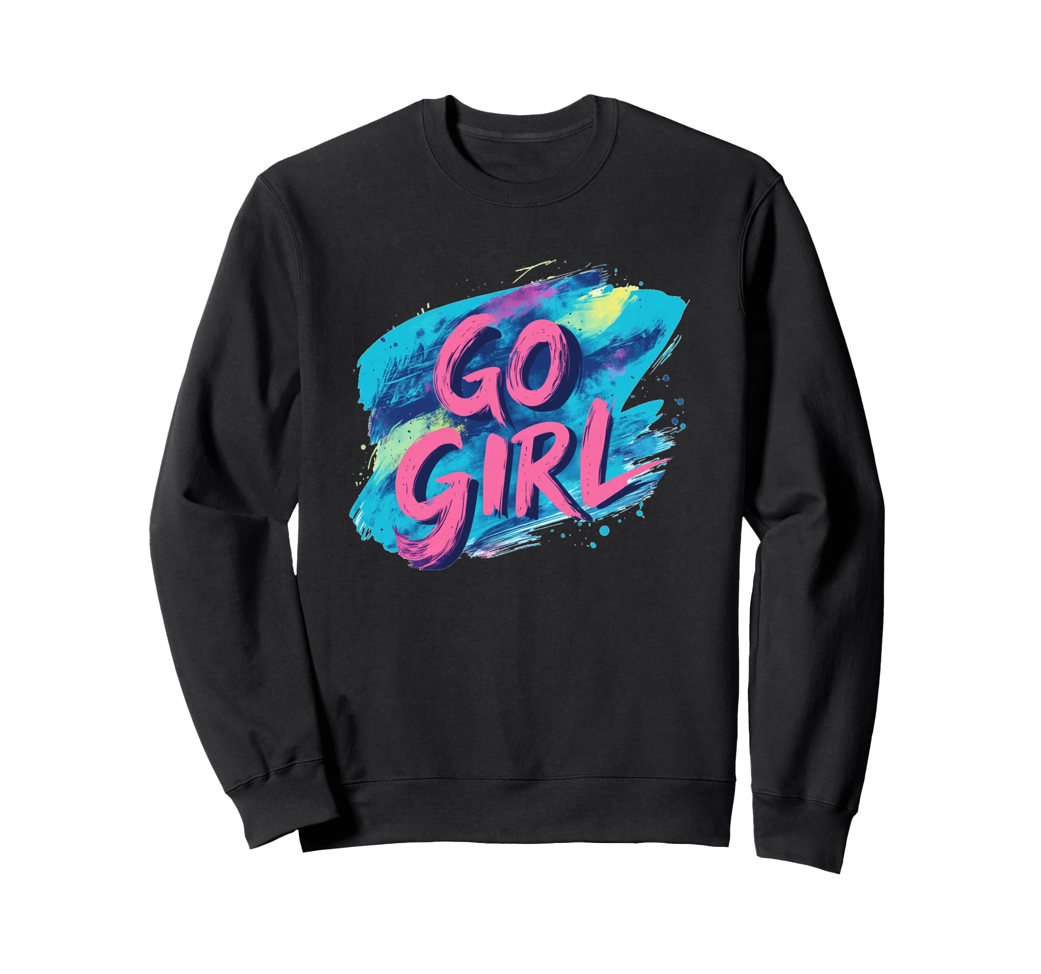 Яркая толстовка Go Girl с надписью для взрослых и детей