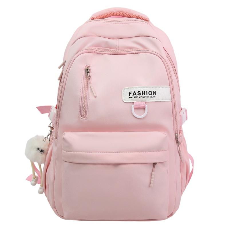 Schoolbag simple schoolbag male and female college students high school students large capacity backpack college style new Korean version couple
