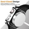 Glass+Case For Apple Watch 42 46mm 45mm 41mm 49mm 44mm 40mm Straight Edge Screen Protector Cover Case iWatch SE 6 7 8 9 10 Ultra