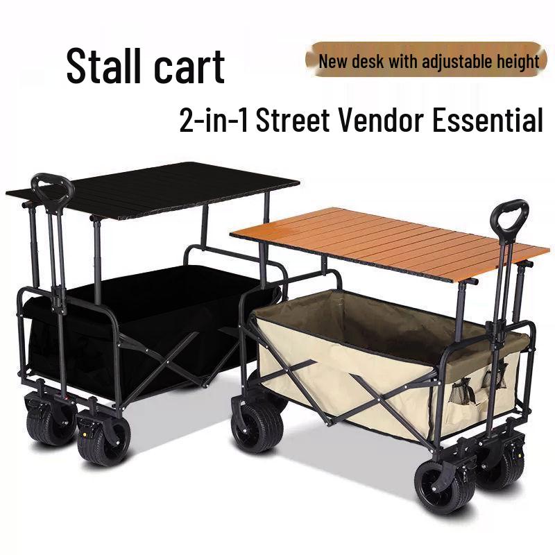 Foldable Outdoor Camping Cart: Portable Picnic & Campsite Trailer