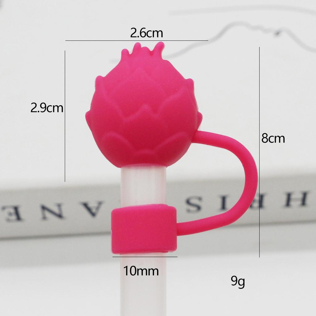 Stanley Water Bottle Silicone Straw Cover with Dust Plug - 10mm Bow Design