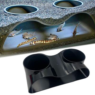 Aquarium Tunnel Cave Multifunktionale Schmerle Wels Betta Garnelen Fisch Natur Kurve Einfache Installation Tunnel Cave