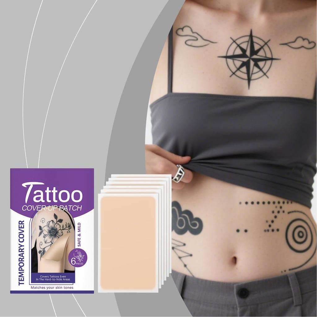 6pcs Cover Up Patch Lightweight Breathable Close Fit Water Proof Cover Up Conceal Patch