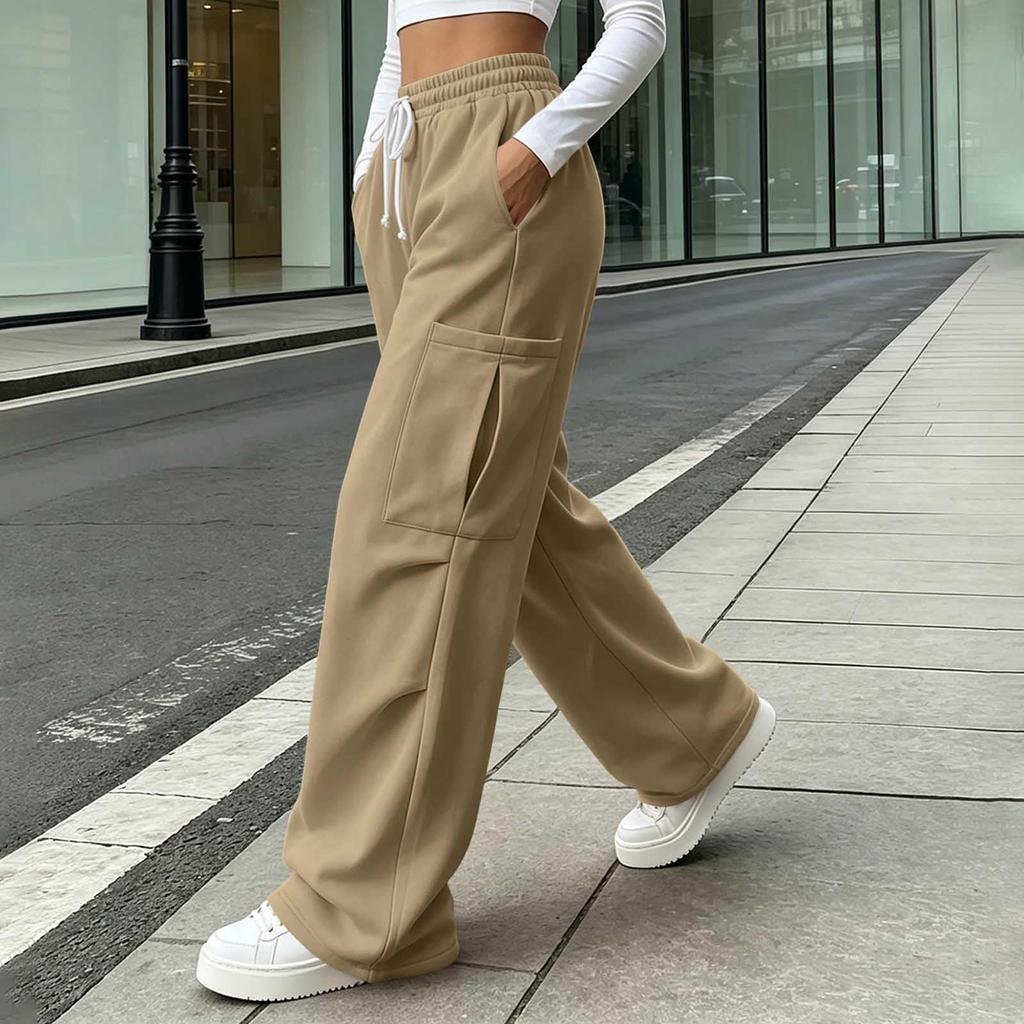 Women's Casual Straight Leg Trendy Pants for Work, Weekend and Lounging